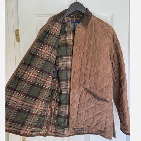 Ralph Lauren Suede Leather Quilted Jacket Size Small-Medium-Large Mint Condition - Picture 4 of 4